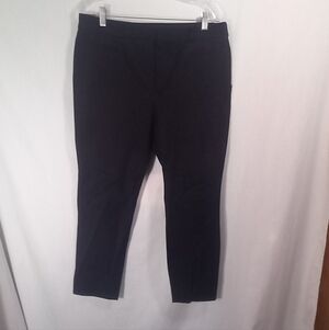 Banana Republic Black Modern Sloan Straight Ankle Pants Size 12 NWT